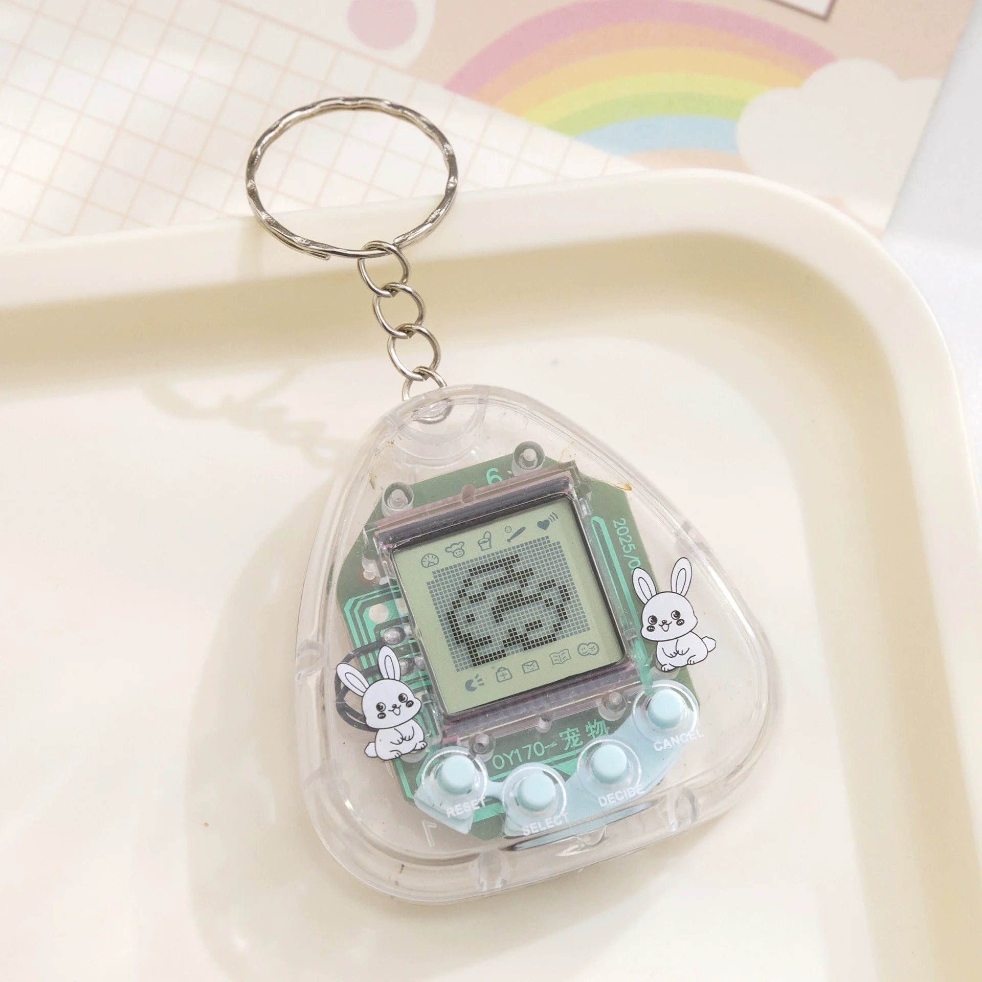1PC Transparent Electronic Pets Nostalgic 168 Pets In One Virtual Cyber Digital Nostalgic Funny Toys Pixel Funny Play