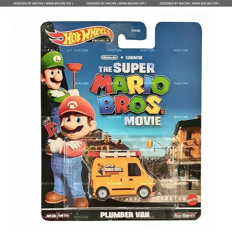 Original Hot Wheels Premium 1/64 Super Mario Kart Bros Miniature Model Car DieCast  Back To The Future Hotwheels Car Hotweheels