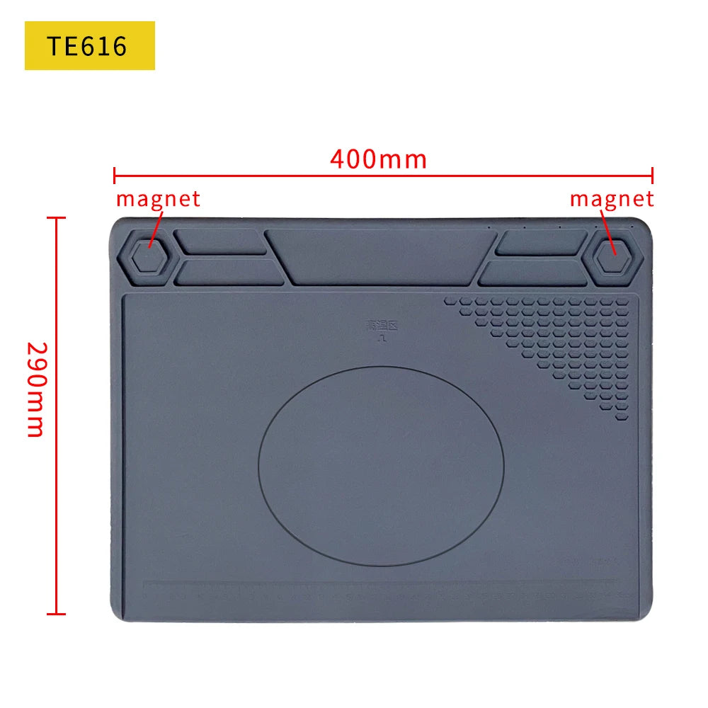 Silicone Soldering Mat Pad Desk Platform  for Welding Station Iron Phone PC  Repair Magnetic Heat Insulation No Lead S-160