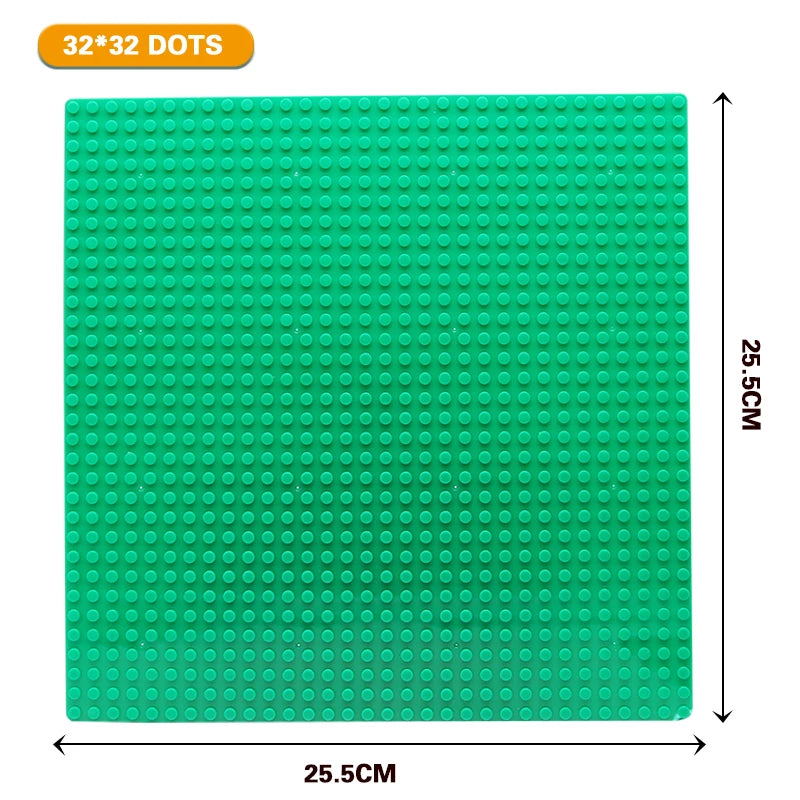 32x32 Styles Base Plate MOC Classic Building Blocks DIY Small Size Bricks Baseplate Parts for City Figures Children Toys