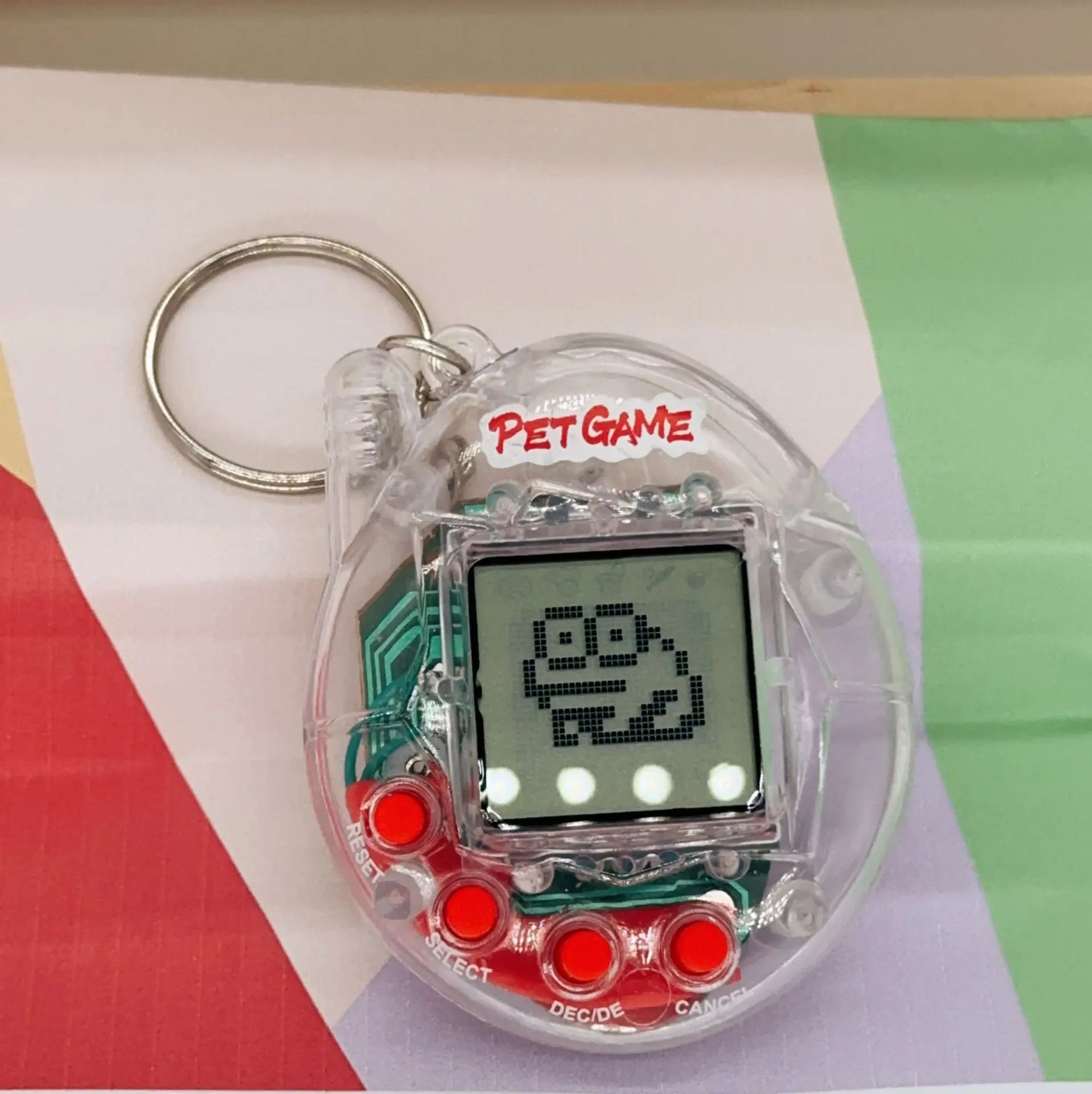 1PC Transparent Electronic Pets Nostalgic 168 Pets In One Virtual Cyber Digital Nostalgic Funny Toys Pixel Funny Play