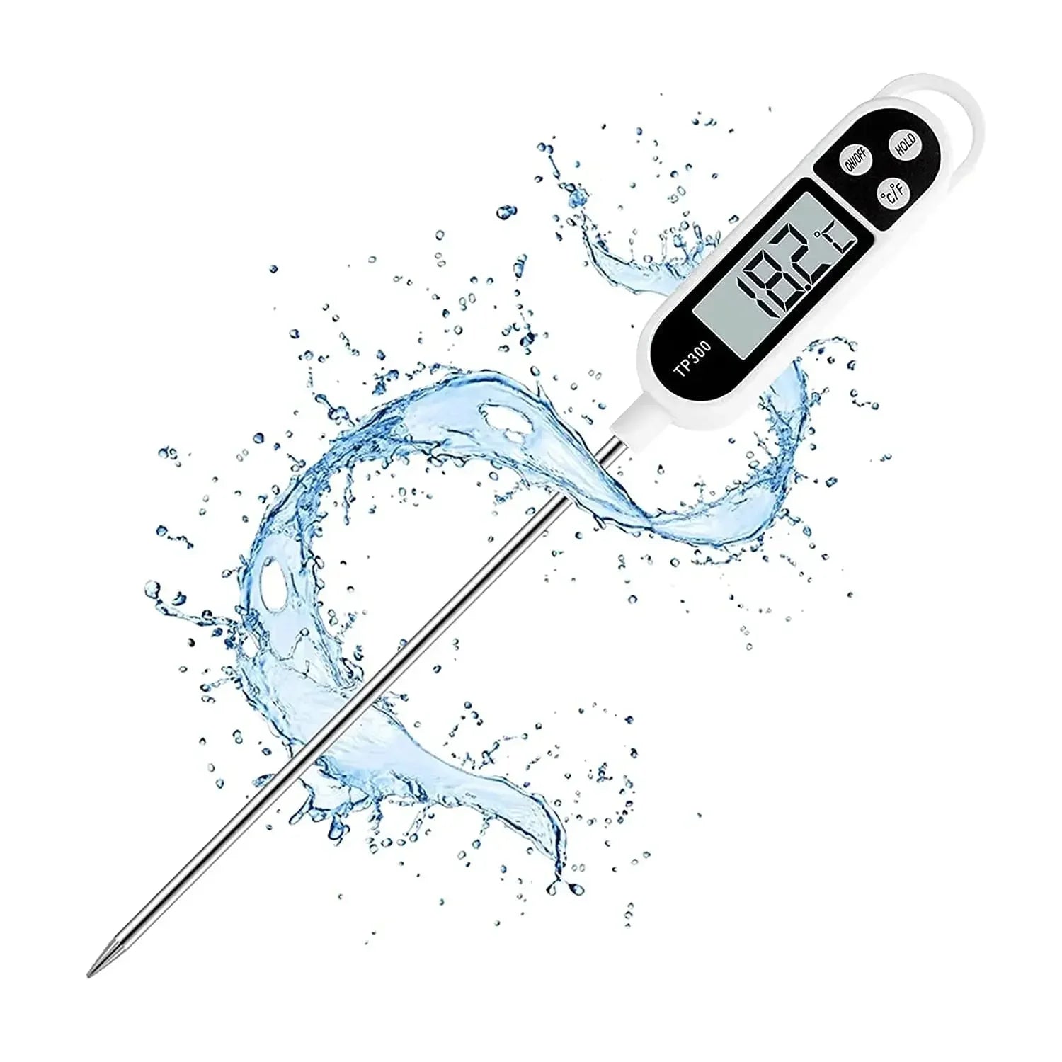 Digital Kitchen Thermometer Instant Read Meat Temperature Probe for Cooking BBQ Food LCD Display