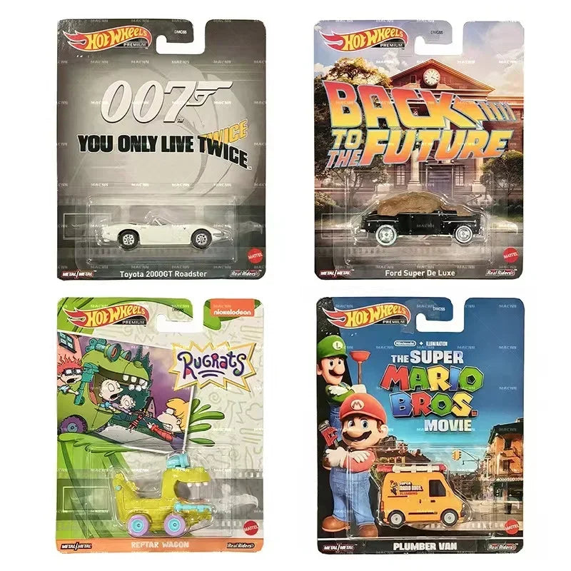 Original Hot Wheels Premium 1/64 Super Mario Kart Bros Miniature Model Car DieCast  Back To The Future Hotwheels Car Hotweheels