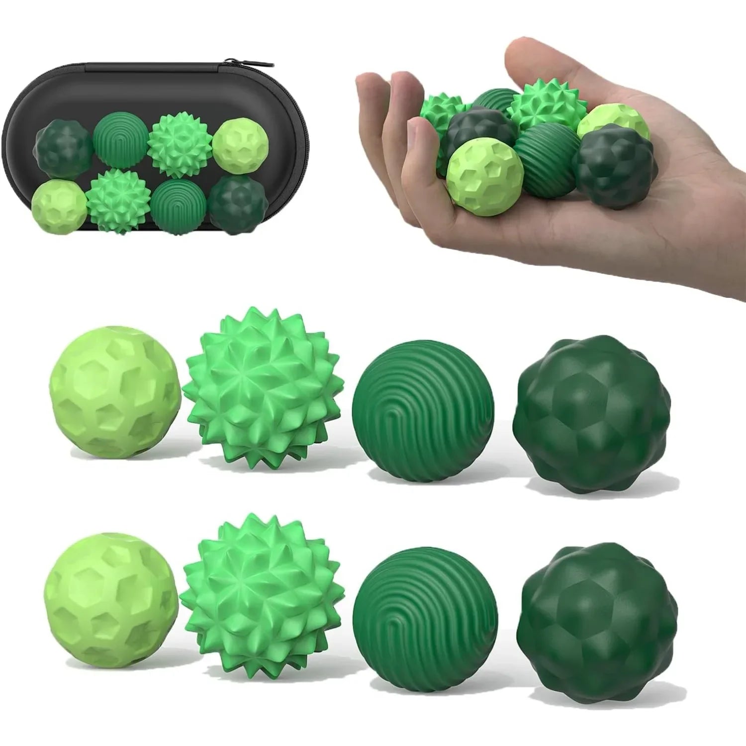 Silicone Magnetic Fidget Balls Fidget Toys Stress Balls for Adults Sensory Stone Travel Toys for Calming Autism and ADHD