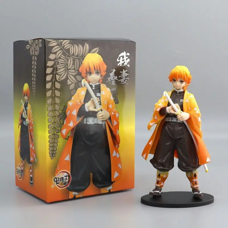 Hot Anime Demon Slayer Kimetsu no Yaiba Figure Kamado Tanjirou Action Figure Agatsuma Zenitsu Nezuko Warrior PVC Model Toys