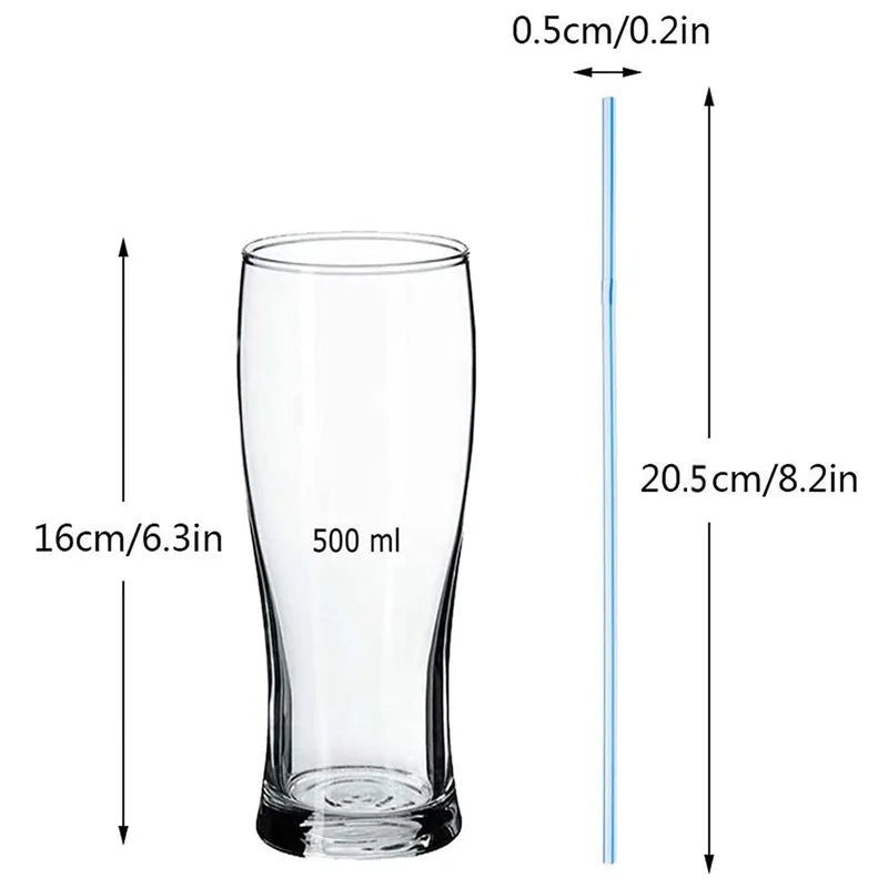 50-1000Pcs Multicolor Straw Drinking Kunststof Straws for Wedding Party Supplies Beverage Kitchen Cocktail Drinking Straws