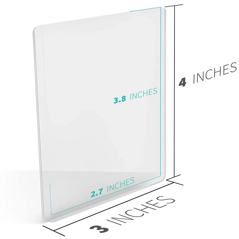 Card Sleeves Holder Game Cards  PVC Hard Plastic Toy Top  For Protectors Trading Storage Gift 3 x 4inches