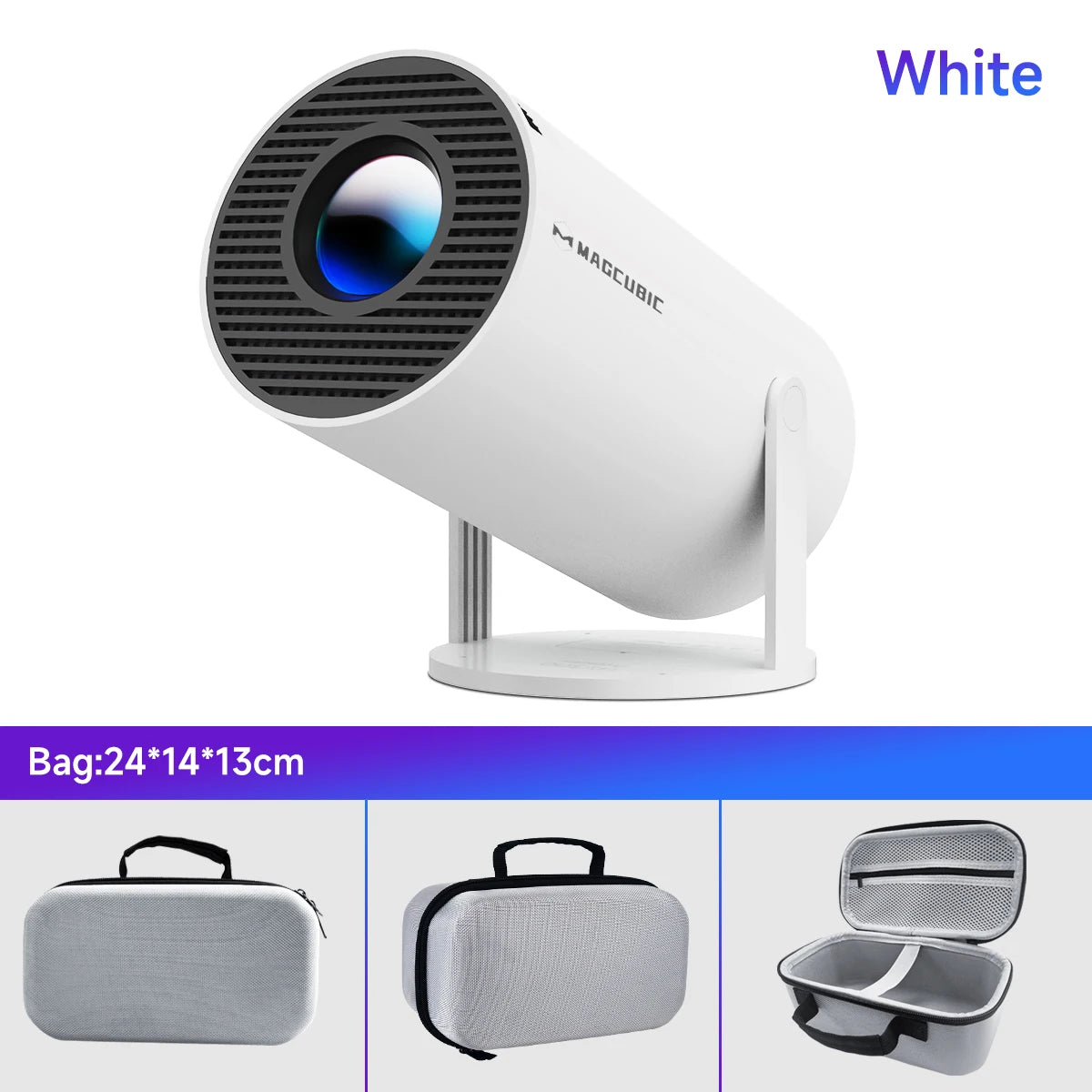 MAGCUBIC Projector HY300 PRO 8K Android 14 Dual Wifi6 290ANSI Allwinner H726 BT5.4 1080P 1280*720P Home Cinema Outdoor Projetor