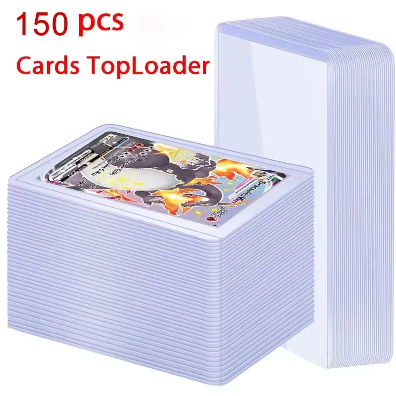 Card Sleeves Holder Game Cards  PVC Hard Plastic Toy Top  For Protectors Trading Storage Gift 3 x 4inches