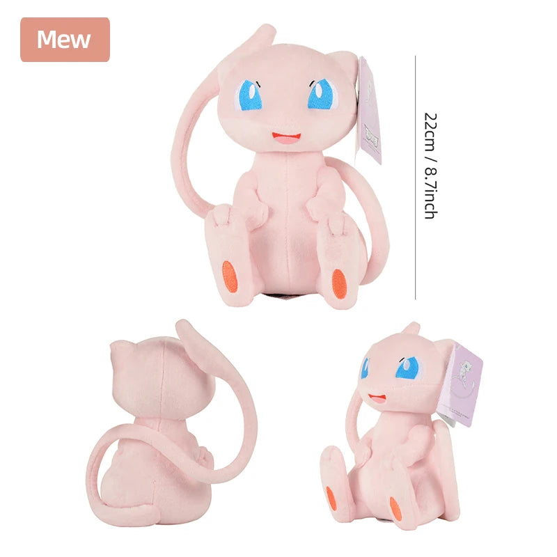 Pokemon Kawaii Pikachu Eevee Mew Charizard Stuffed Toys Cartoon&Cute Plush Doll Throw Pillow Christmas Halloween Day Gift