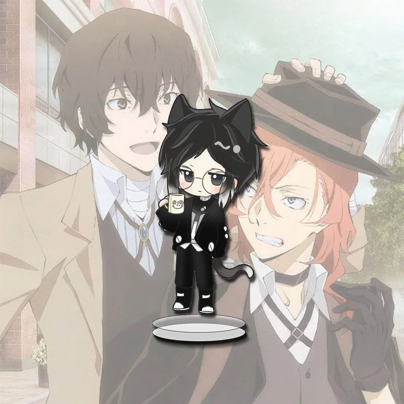 5cm/1.97in Anime Bungo Stray Dogs Standing Plates Kawaii Acrylic Peripherals Atsushi Nakajima Birthday Gifts Desktop Decoration