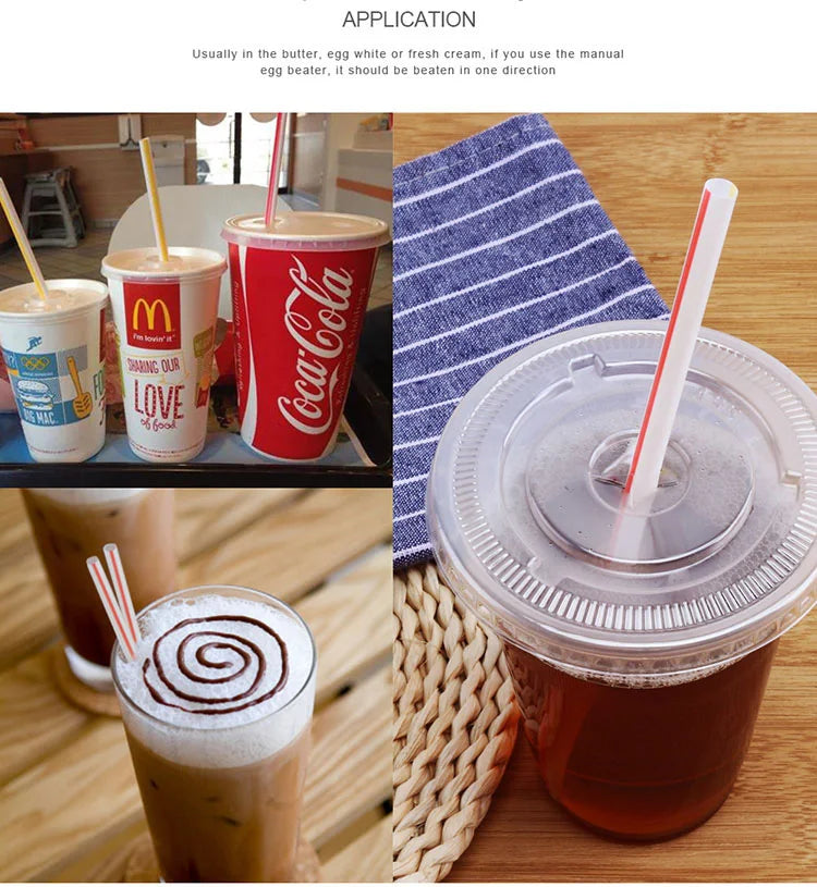 50-1000Pcs Multicolor Straw Drinking Kunststof Straws for Wedding Party Supplies Beverage Kitchen Cocktail Drinking Straws