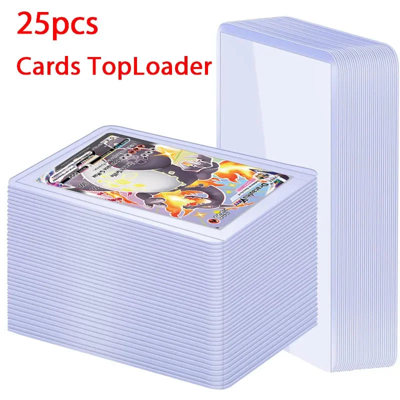 Card Sleeves Holder Game Cards  PVC Hard Plastic Toy Top  For Protectors Trading Storage Gift 3 x 4inches