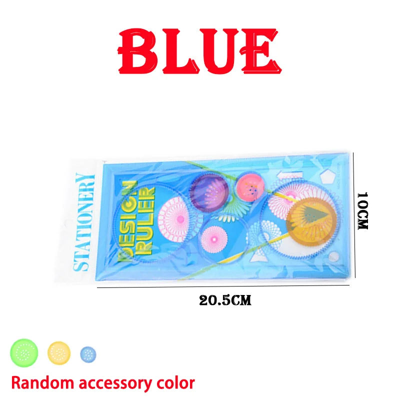 Geometry Spirograph Drawing Kit - Flower Stencil Templates Art Craft, Educational Learning Toy for Kids