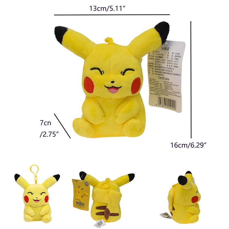 Pikachu 20cm Stuffed Plush Toys Kawaii Raichu Jenny Turtle Anime Doll Kids Birthday Christmas Gift