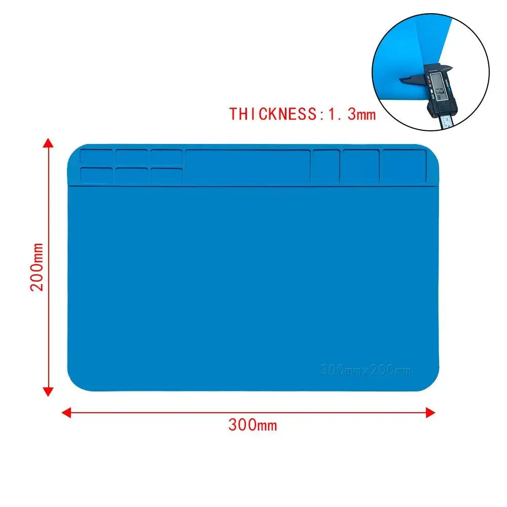 Silicone Soldering Mat Pad Desk Platform  for Welding Station Iron Phone PC  Repair Magnetic Heat Insulation No Lead S-160