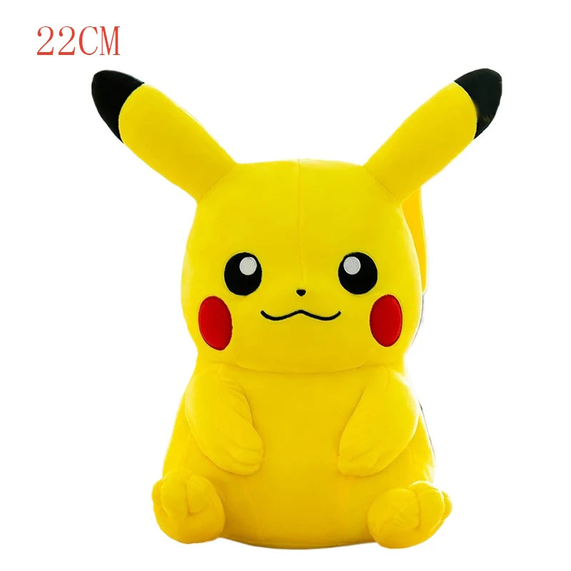 Pikachu 20cm Stuffed Plush Toys Kawaii Raichu Jenny Turtle Anime Doll Kids Birthday Christmas Gift