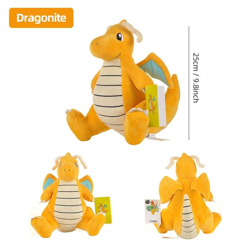 Pokemon Kawaii Pikachu Eevee Mew Charizard Stuffed Toys Cartoon&Cute Plush Doll Throw Pillow Christmas Halloween Day Gift