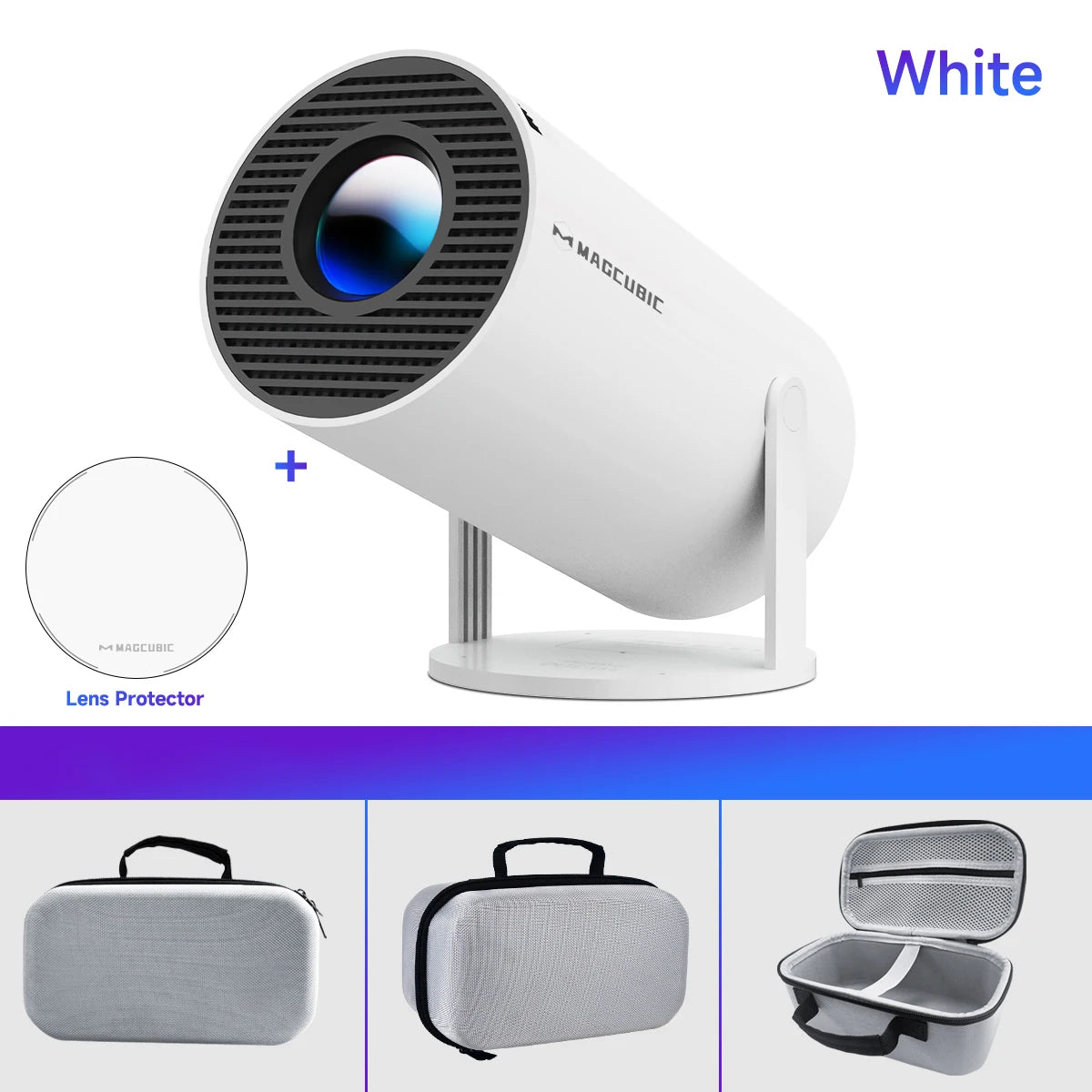 MAGCUBIC Projector HY300 PRO 8K Android 14 Dual Wifi6 290ANSI Allwinner H726 BT5.4 1080P 1280*720P Home Cinema Outdoor Projetor