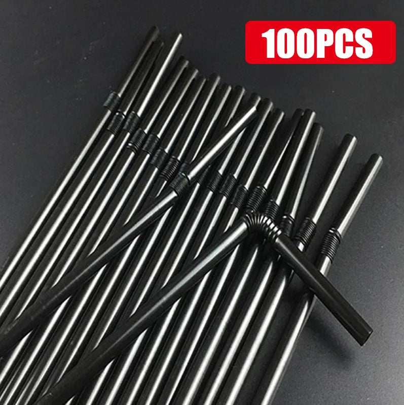 50-1000Pcs Multicolor Straw Drinking Kunststof Straws for Wedding Party Supplies Beverage Kitchen Cocktail Drinking Straws