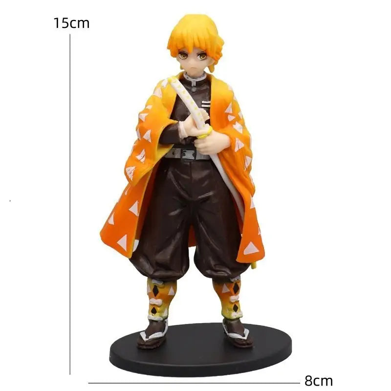Hot Anime Demon Slayer Kimetsu no Yaiba Figure Kamado Tanjirou Action Figure Agatsuma Zenitsu Nezuko Warrior PVC Model Toys