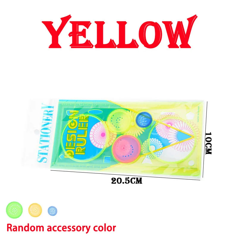 Geometry Spirograph Drawing Kit - Flower Stencil Templates Art Craft, Educational Learning Toy for Kids