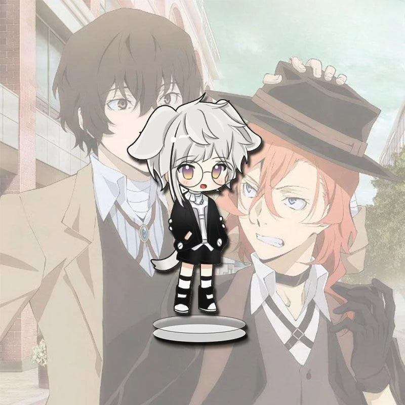 5cm/1.97in Anime Bungo Stray Dogs Standing Plates Kawaii Acrylic Peripherals Atsushi Nakajima Birthday Gifts Desktop Decoration